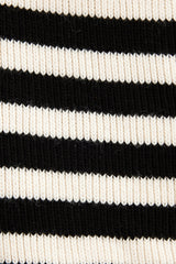 TOUCHÉ - Zwart-Witte Gestreepte Cardigan met Gouden Knopen dames