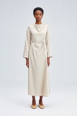 TOUCHÉ Ecru Lange Dames Jurk