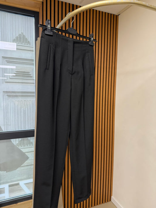 Zebux, Zwart broeken met hoge taille voor dames