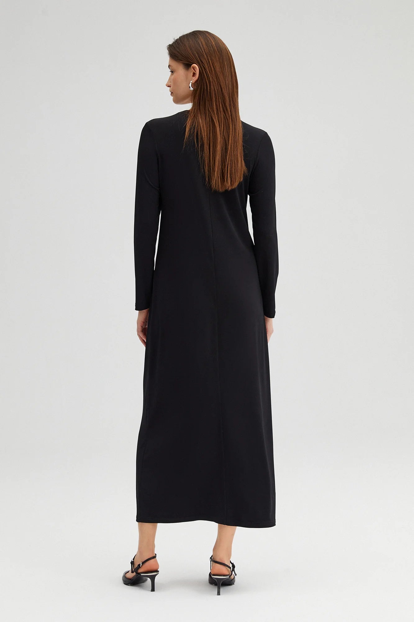 Basic lange jurk hotsell